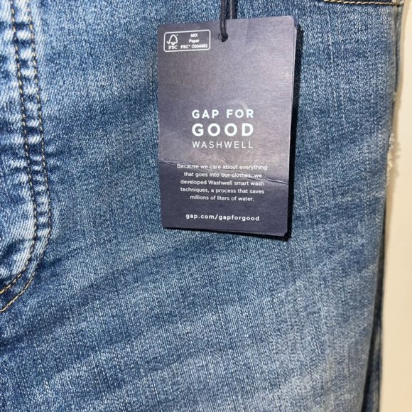 GAP Vintage Stretch Denim Medium Stretch Fabric Cheeky Straight High Rise 20/35P - Picture 11 of 16